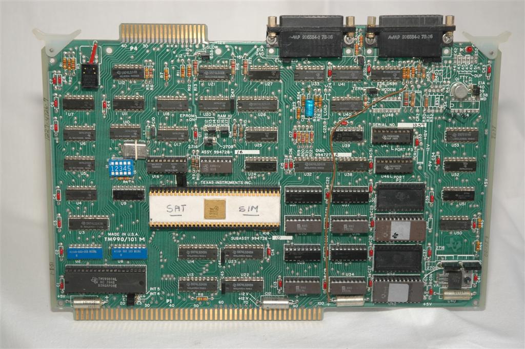 CPU Circuit board met 9900 (Texas Instruments)
